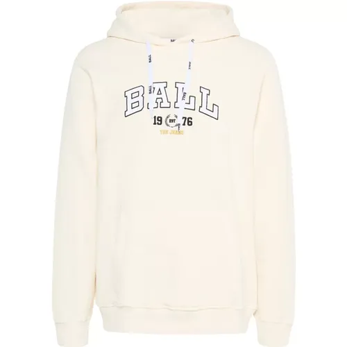 Off White Hoodie Sweatshirt Stilvolles Logo , Damen, Größe: L - Ball - Modalova