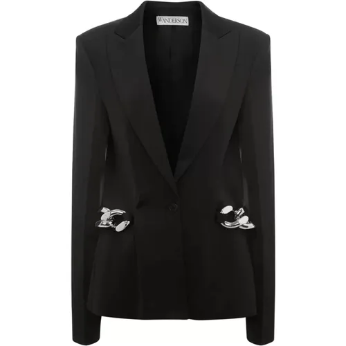 Schwarzer Ketten-Link-Blazer - JW Anderson - Modalova