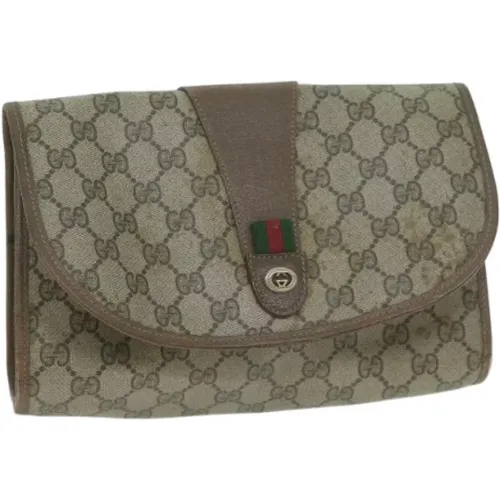 Pre-owned Leather clutches , female, Sizes: ONE SIZE - Gucci Vintage - Modalova