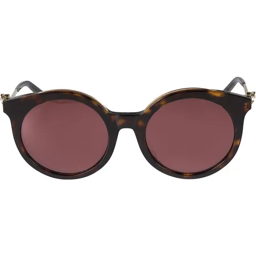 Ct0118Sa Sunglasses - Havana Gold Red , female, Sizes: 54 MM - Cartier - Modalova