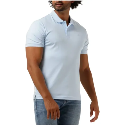 Herren Polo T-Shirts aus glatter Baumwolle , Herren, Größe: S - Calvin Klein - Modalova