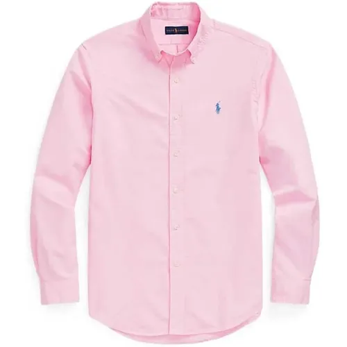 Rosa Oxford Hemd Slim Fit , Herren, Größe: M - Ralph Lauren - Modalova