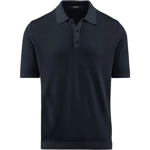 Stockinette Stitch Polo Shirt , male, Sizes: L, 2XL, S, M, XL - BomBoogie - Modalova