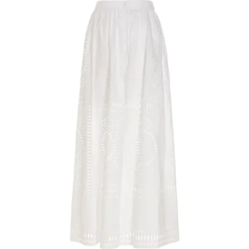 Women`s Clothing Skirts Bianco Ss23 , female, Sizes: M, S - alberta ferretti - Modalova