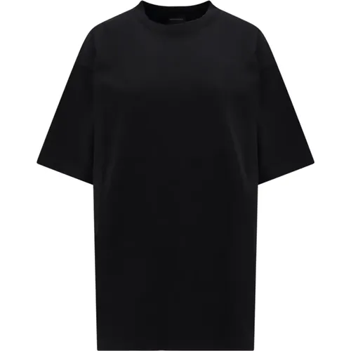 Rhinestone Back Logo T-Shirt , female, Sizes: S, 2XS - Balenciaga - Modalova