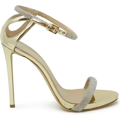 Womens Shoes Sandals Gold Ss24 , female, Sizes: 7 UK, 4 1/2 UK, 3 UK, 6 UK, 4 UK - Ninalilou - Modalova