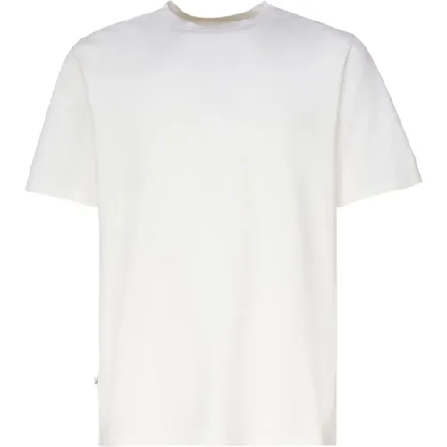 Weiße Baumwoll-T-Shirt mit Ausschnitt , Herren, Größe: 2XL - Autry - Modalova