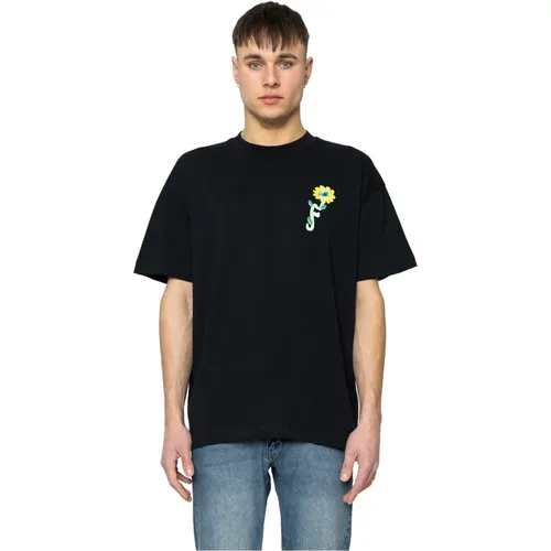 Schwarzes Tortuous T-Shirt , Herren, Größe: XL - Flaneur Homme - Modalova