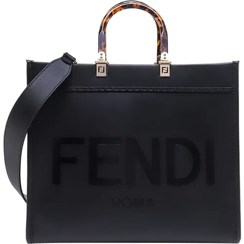 Lederhandtasche mit Logo Fendi - Fendi - Modalova