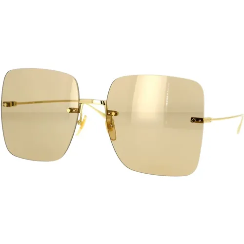 Vintage Oversized Quadratische Sonnenbrille , Damen, Größe: 62 MM - Gucci - Modalova