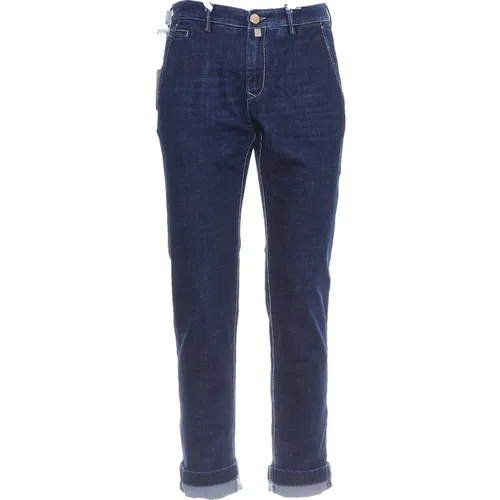 Mens Clothing Jeans Dark Ss24 , male, Sizes: W38 - Jacob Cohën - Modalova