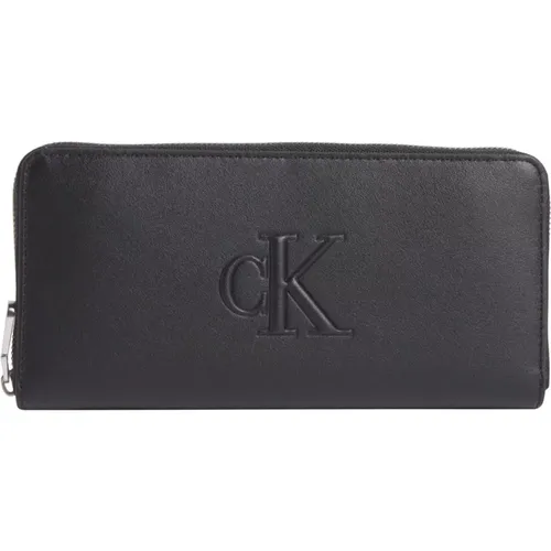 Zip Around Wallet Womens , female, Sizes: ONE SIZE - Calvin Klein Jeans - Modalova