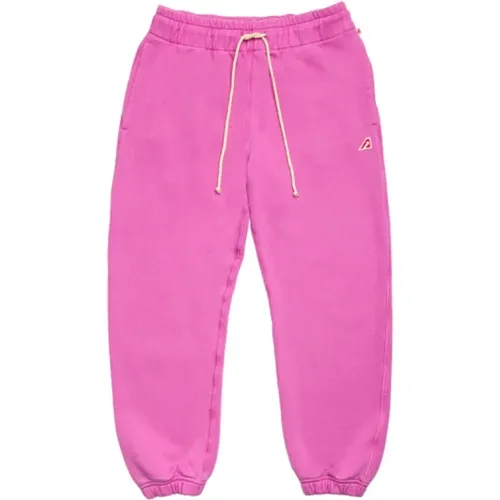 Baumwoll-Jersey-Sweatpants mit Kordelzug , Damen, Größe: S - Autry - Modalova