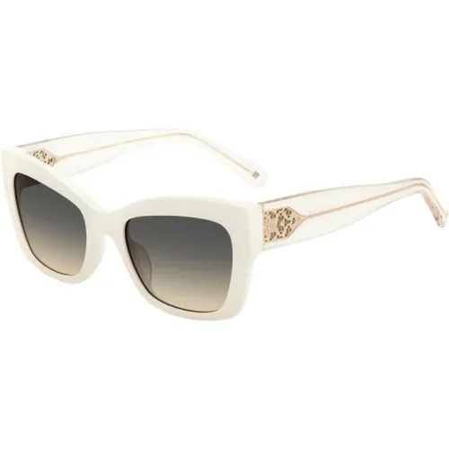 Weiße Acetat-Sonnenbrille für Frauen - Kate Spade - Modalova