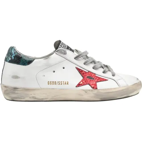 Superstar Red Star Sneakers , female, Sizes: 6 UK - Golden Goose - Modalova