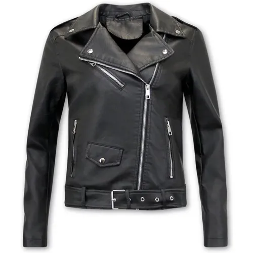 Women Leather Jacket - Ay033 , female, Sizes: L, M, S - Matogla - Modalova