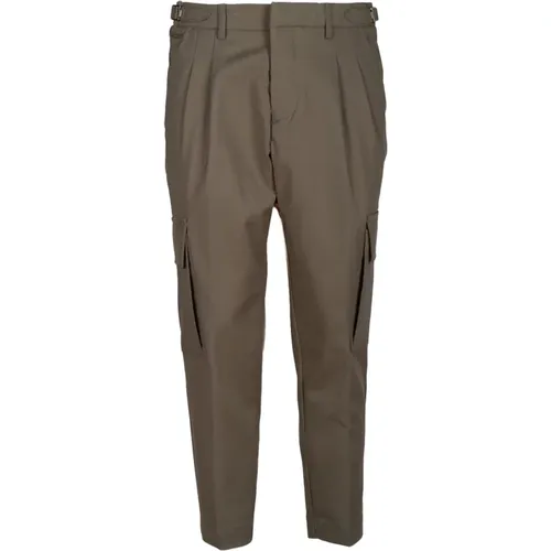 Cargo Fango Elastic Cotton/Nylon Pants , male, Sizes: W34, W30, W36, W31, W35 - Entre amis - Modalova