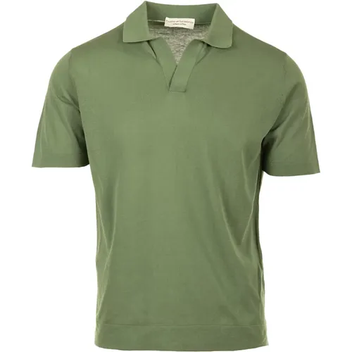 Grüne Skipper Polo T-shirts , Herren, Größe: 2XL - Filippo De Laurentiis - Modalova