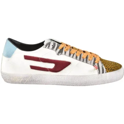 Leather Sneakers with Rubber Sole , male, Sizes: 11 UK, 9 UK, 6 UK - Diesel - Modalova