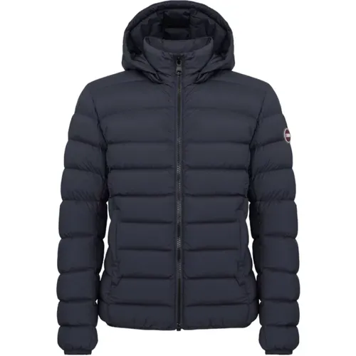 Marineblaue Daunenjacke für Herren , Herren, Größe: M - Colmar - Modalova