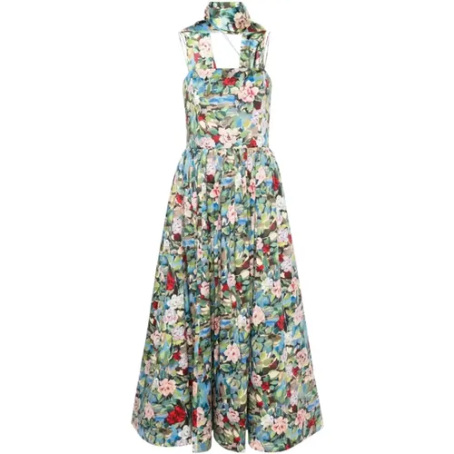 Glynis Printed Maxi Dress , female, Sizes: XS - alice + olivia - Modalova