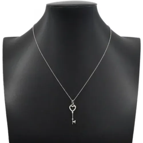 Pre-owned White Gold necklaces , female, Sizes: ONE SIZE - Tiffany & Co. Pre-owned - Modalova