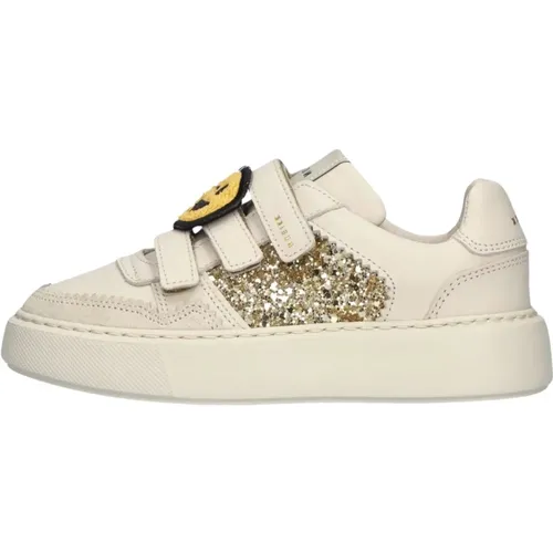 Leder Sneakers mit Glitzer-Paneelen - Nubikk - Modalova