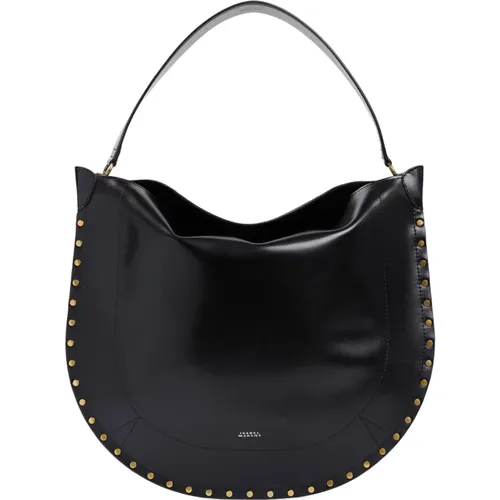 Leather Shoulder Bag with Studs , female, Sizes: ONE SIZE - Isabel marant - Modalova