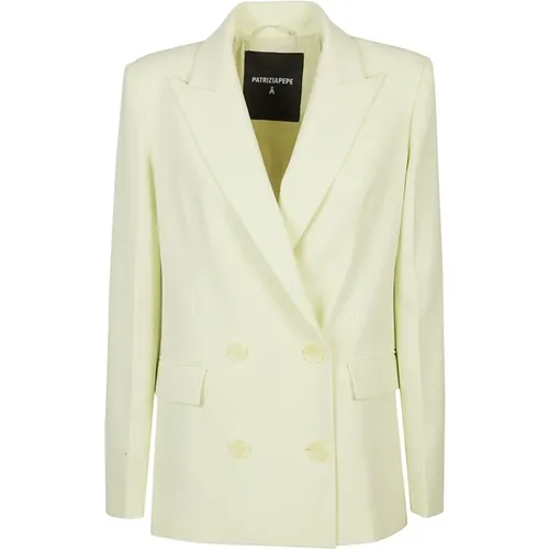 Citrine Double Breasted Jacket , female, Sizes: XS, S - PATRIZIA PEPE - Modalova