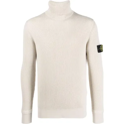 Hochkragen Sweaters , Herren, Größe: L - Stone Island - Modalova