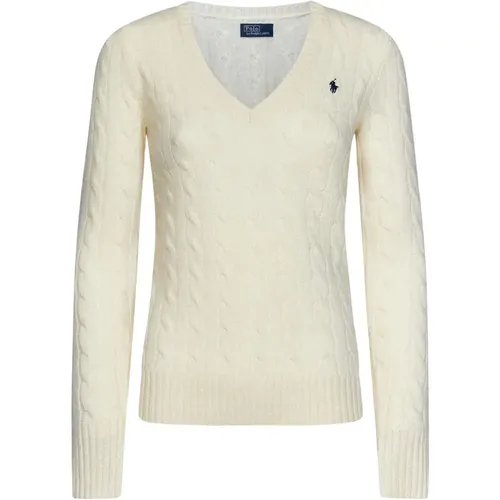 Luxury Wool Cashmere V-Neck Sweater , female, Sizes: XS, L - Polo Ralph Lauren - Modalova