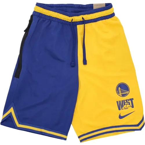 NBA Courtside Basketball Shorts Golden State Warriors , Herren, Größe: M - Nike - Modalova