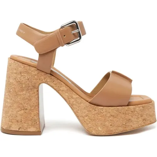 Braune Sandalen für Frauen , Damen, Größe: 40 1/2 EU - Stella Mccartney - Modalova