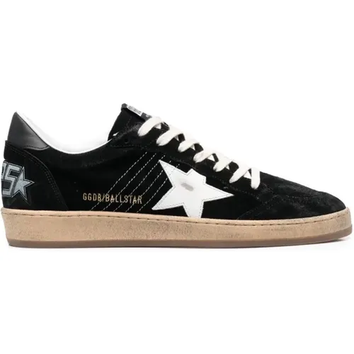 Star Patched Sneakers , male, Sizes: 6 UK - Golden Goose - Modalova