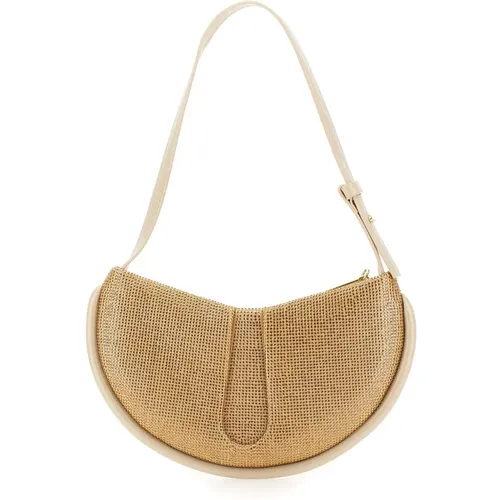 Golden Vegan Leather Shoulder Bag , female, Sizes: ONE SIZE - THEMOIRè - Modalova