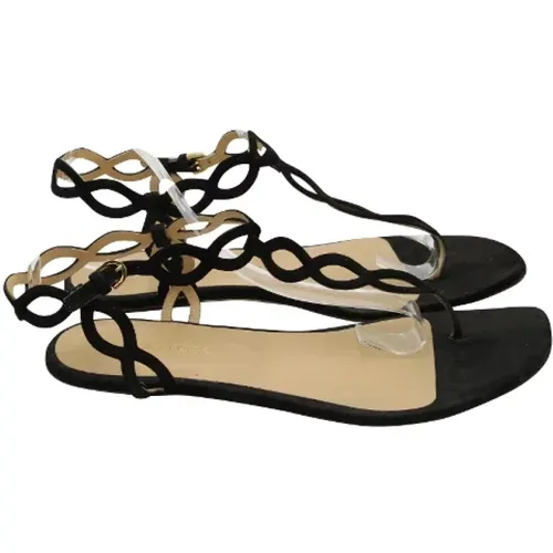 Pre-owned Suede sandals , female, Sizes: 3 UK - Sergio Rossi Pre-owned - Modalova
