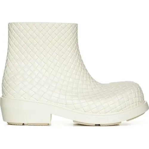 Stylish Boots in White/Blue , female, Sizes: 7 UK, 6 UK, 3 UK, 5 UK - Bottega Veneta - Modalova