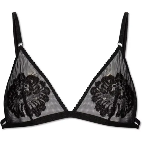 Bra with floral motif , female, Sizes: L, S, XS, M - Dolce & Gabbana - Modalova