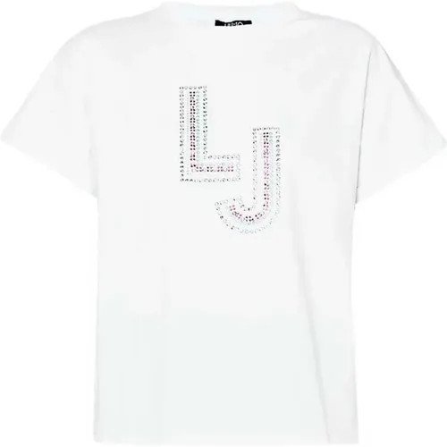 Elegantes und Bequemes T-Shirt , Damen, Größe: 2XS - Liu Jo - Modalova