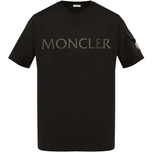 SS T-Shirt im Trendigen Stil , Herren, Größe: L - Moncler - Modalova