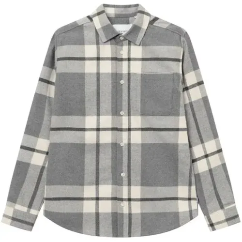 Soft Flannel Check Shirt , male, Sizes: L, XL - Les Deux - Modalova