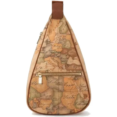 Klassische Geo-Print Unisex-Schultertasche - Alviero Martini 1a Classe - Modalova