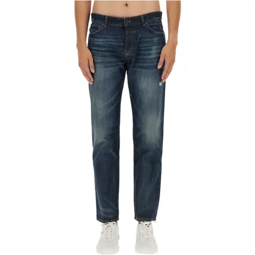 Klassische Baumwolljeans Made in Sri Lanka , Herren, Größe: W33 L32 - Boss - Modalova