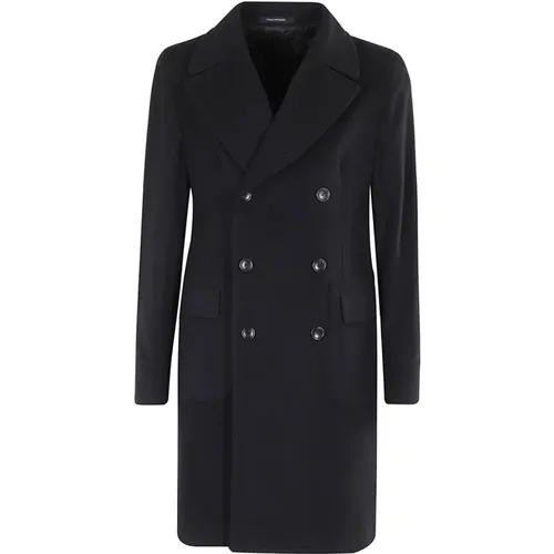 Double-Breasted Coat , male, Sizes: 2XL, M, S, L, 3XL, XL - Tagliatore - Modalova