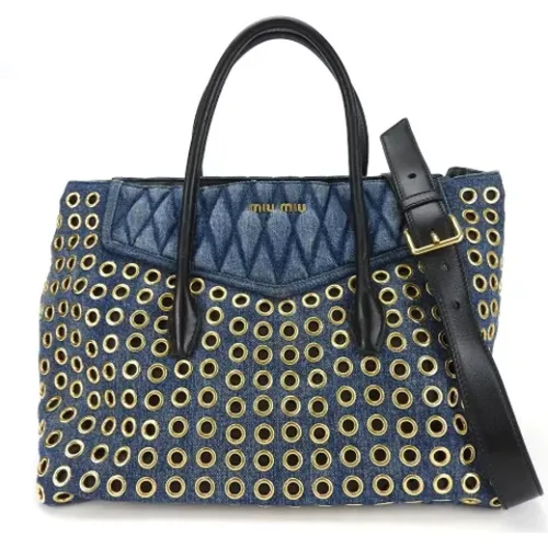 Pre-owned Fabric handbags , female, Sizes: ONE SIZE - Miu Miu Pre-owned - Modalova