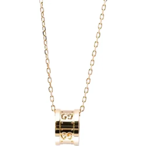 Pre-owned Rose Gold necklaces , female, Sizes: ONE SIZE - Gucci Vintage - Modalova