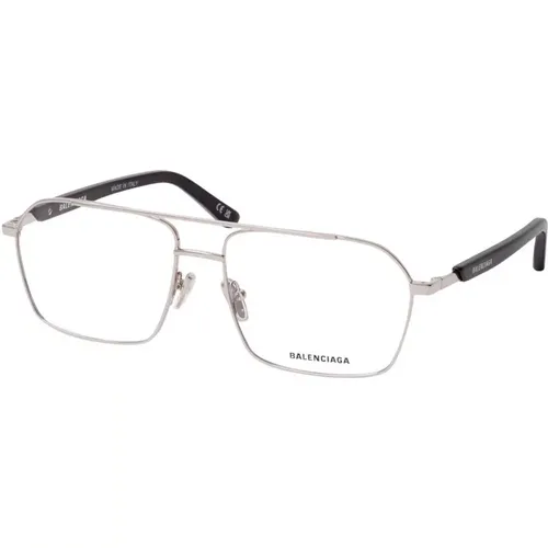 Silberne Brille Bb0248O 001,Gläser - Balenciaga - Modalova