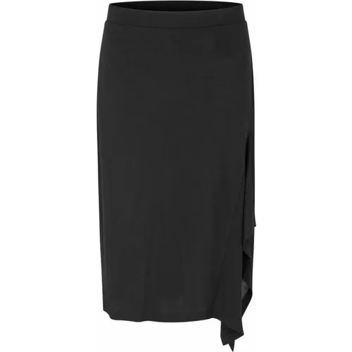 Simple Skirt with Flounce , female, Sizes: S, XL, M, L - Masai - Modalova