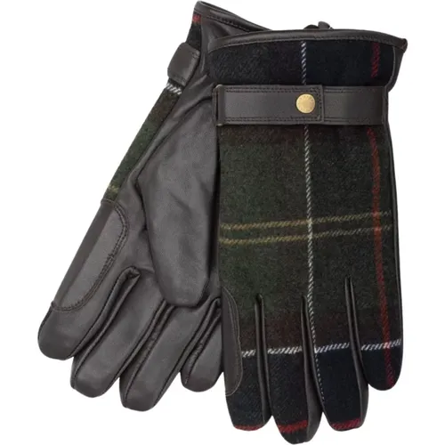 Tartan Wool Blend Gloves , male, Sizes: M - Barbour - Modalova