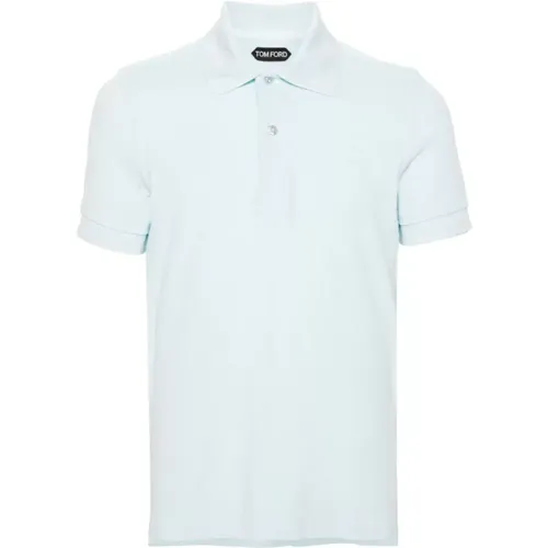 Cotton Polo Shirt with Towelling Design , male, Sizes: 4XL - Tom Ford - Modalova